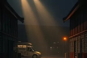 《纸鸢信号》屋顶上系着纸条的竹骨风筝
